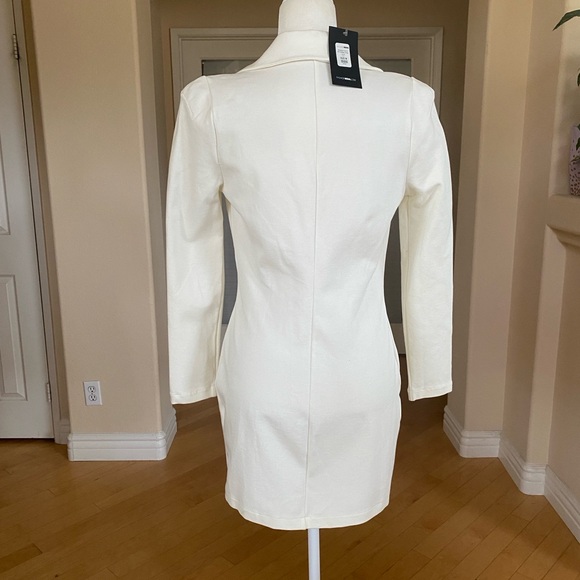 Fashion Nova Ivory Mini Blazer Dress - Picture 4 of 8